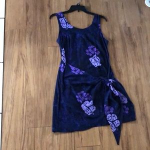 NWTYoung Fashion HAWAIIAN FAUX WRAP SARONG DRESS-S